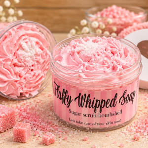 Scrub & Wash Whipped Fluffy Soap