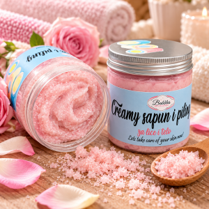 Creamy sapun i piling za telo i lice – Marshmallow 